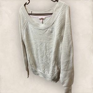 Victoria's Secret, Off-the-Shoulder Sweater, Off-White/Cream, Medium, Women's
